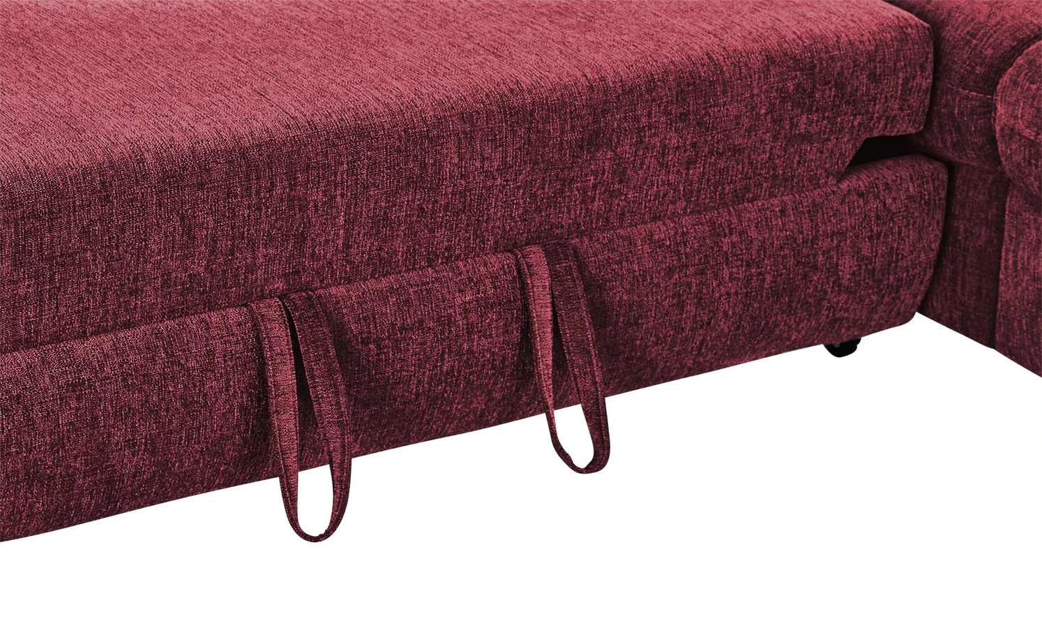 Wohnlandschaft Gladys | Rot rechts Webstoff 18 Wohnlandschaft Gladys | Rot rechts Webstoff – Bild 16