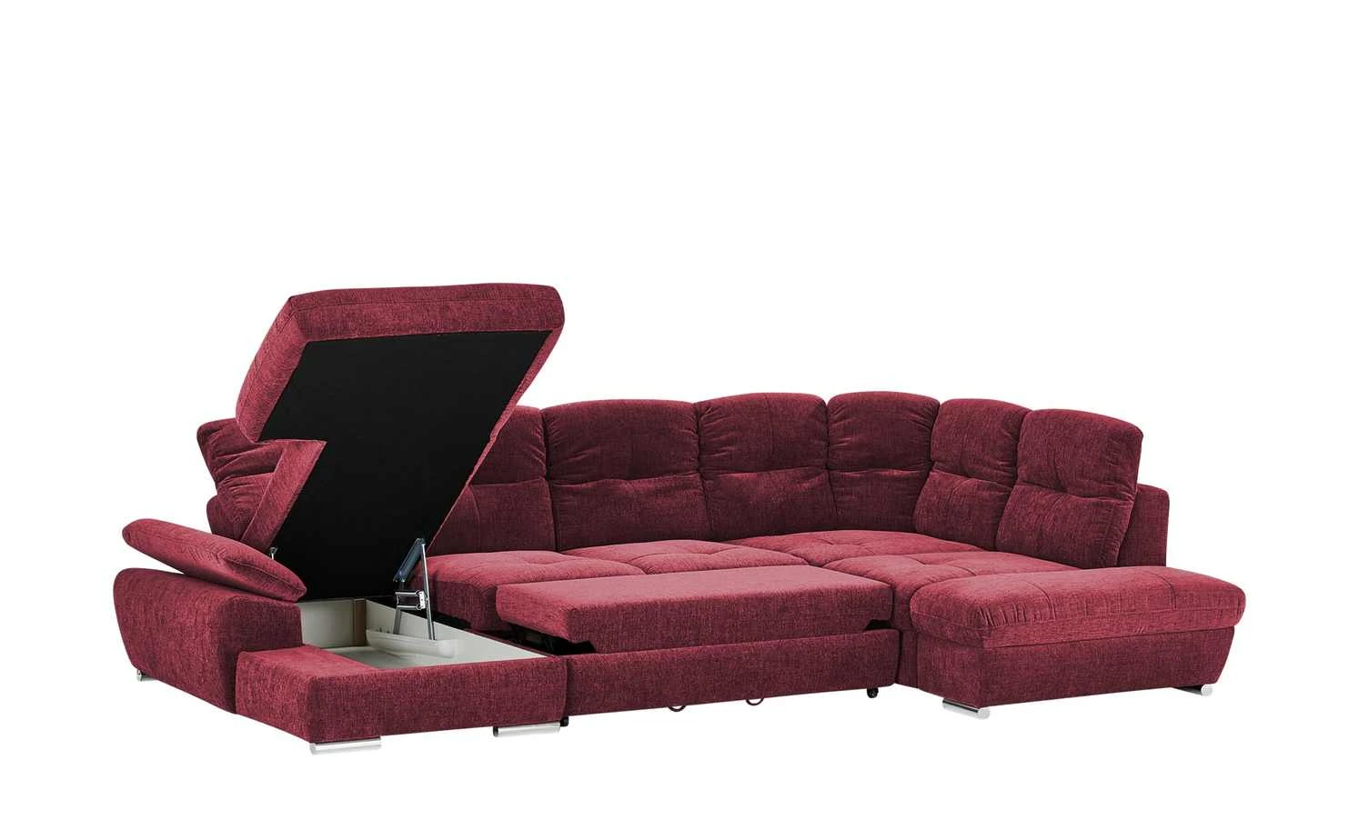 Wohnlandschaft Gladys | Rot rechts Webstoff 23 Wohnlandschaft Gladys | Rot rechts Webstoff – Bild 21