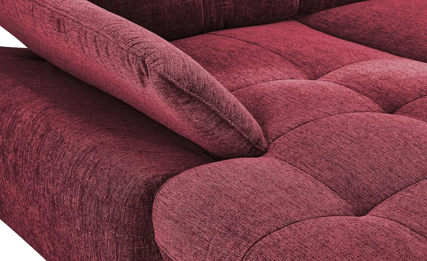 Wohnlandschaft Gladys | Rot rechts Webstoff 11 Wohnlandschaft Gladys | Rot rechts Webstoff – Bild 9