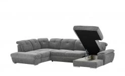 Wohnlandschaft Gladys | Stone (Steingrau) links Webstoff -Sofas Verkaufsladen 24400940 5 201907302248