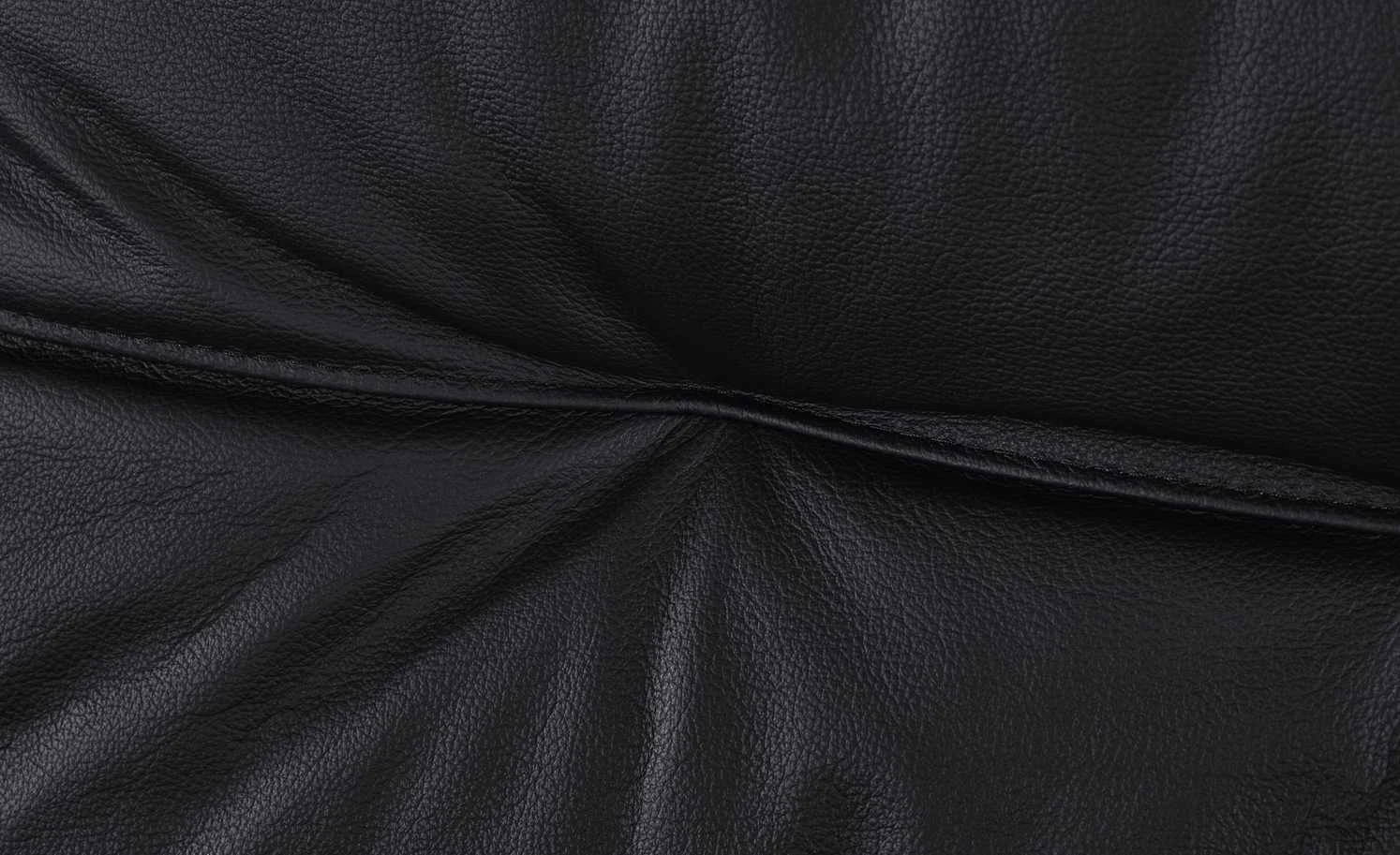 Ledersofa Svea | Schwarz 5 Ledersofa Svea | Schwarz – Bild 3