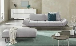 hülsta Sofa Sofabank HS 420 | Platingrau