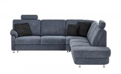 meinSofa Ecksofa Ole-S | Denim (Blau) rechts Erweiterte Funktion