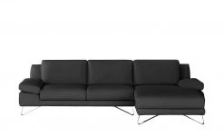 Ecksofa Fine | Schwarz rechts