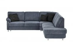 meinSofa Ecksofa Ole-S | Denim (Blau) rechts ohne