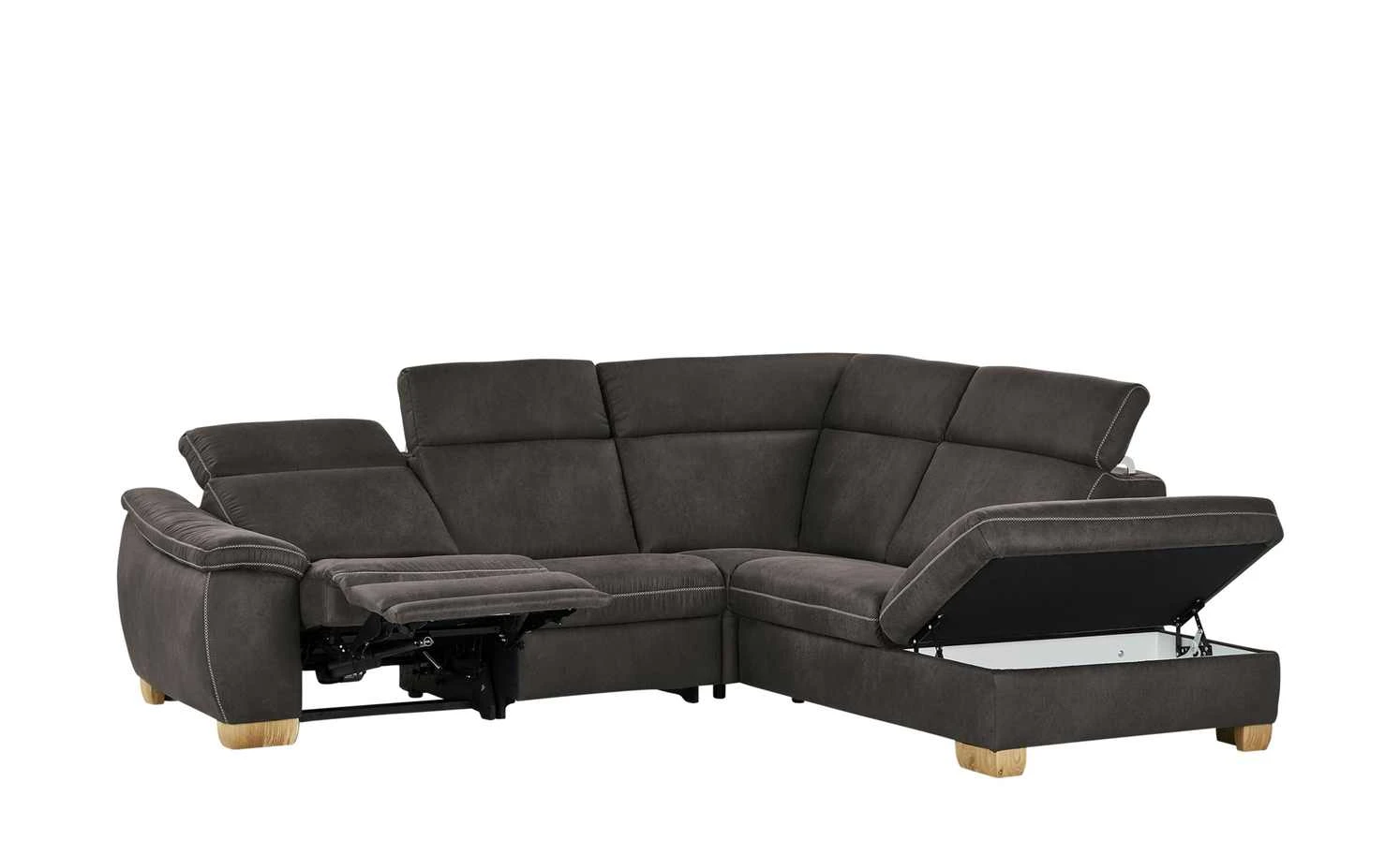 meinSofa Ecksofa Litos | Anthrazit rechts Erweiterte Funktion 7 meinSofa Ecksofa Litos | Anthrazit rechts Erweiterte Funktion – Bild 5