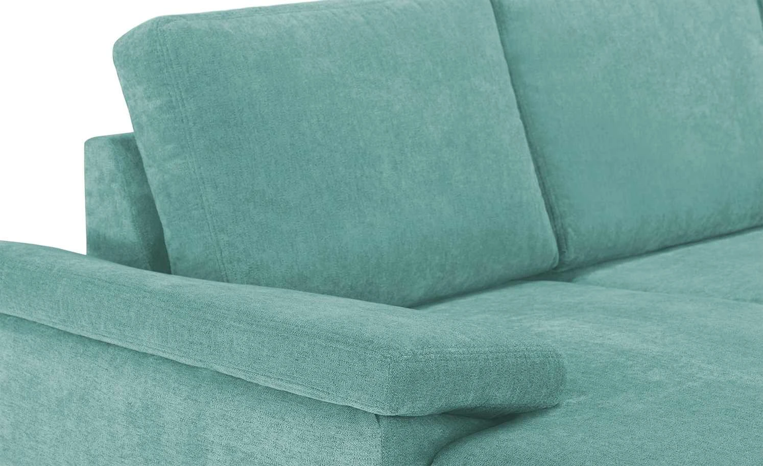 smart Wohnlandschaft Atara | Aquablau rechts Flachgewebe 6 smart Wohnlandschaft Atara | Aquablau rechts Flachgewebe – Bild 4