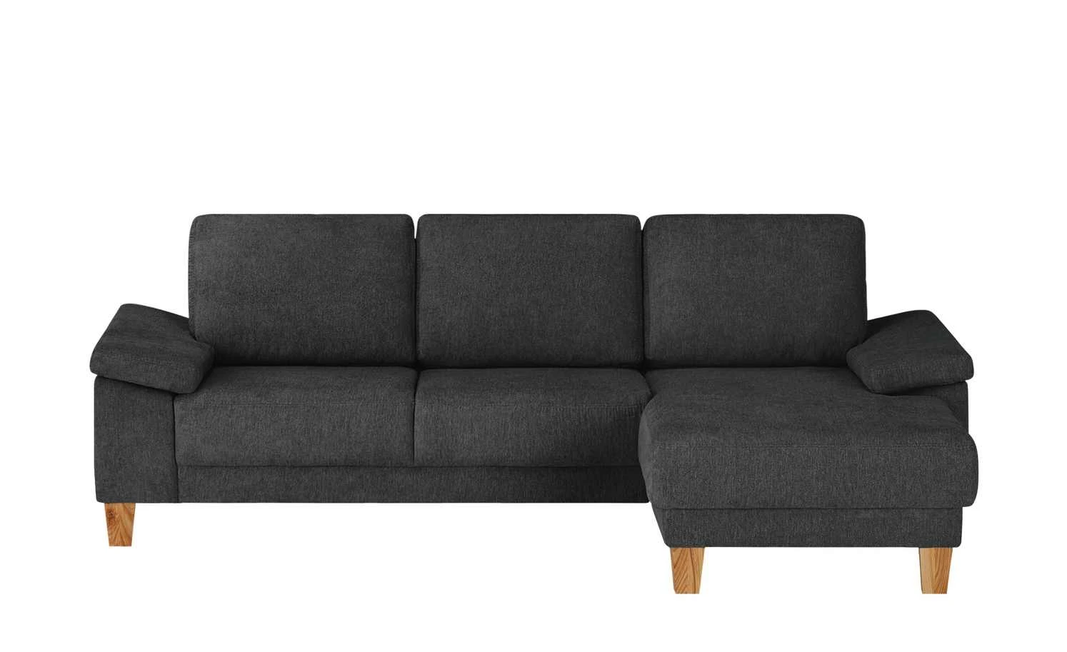 smart Ecksofa Atara | Schwarz rechts Flachgewebe 3 smart Ecksofa Atara | Schwarz rechts Flachgewebe