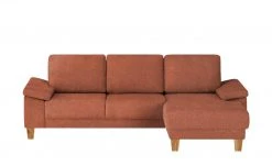 smart Ecksofa Atara | Orange rechts Flachgewebe