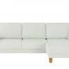 smart Ecksofa Atara | Weiß rechts Flachgewebe -Sofas Verkaufsladen 25400667 8 202001082241
