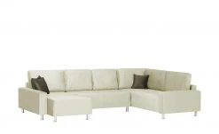 Wohnlandschaft Mara | Beige / Braun rechts Mikrofaser -Sofas Verkaufsladen 25401093 6 202003262236