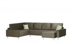 Wohnlandschaft Mara | Braun / Beige links Mikrofaser -Sofas Verkaufsladen 25401098 5 202003262236