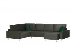 Wohnlandschaft Mara | Anthrazit / Grün links Mikrofaser -Sofas Verkaufsladen 25401099 6 202003262236