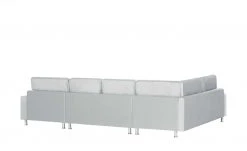 Wohnlandschaft Mara | Hellgrau / Blau links Mikrofaser -Sofas Verkaufsladen 25401100 2 202003262236