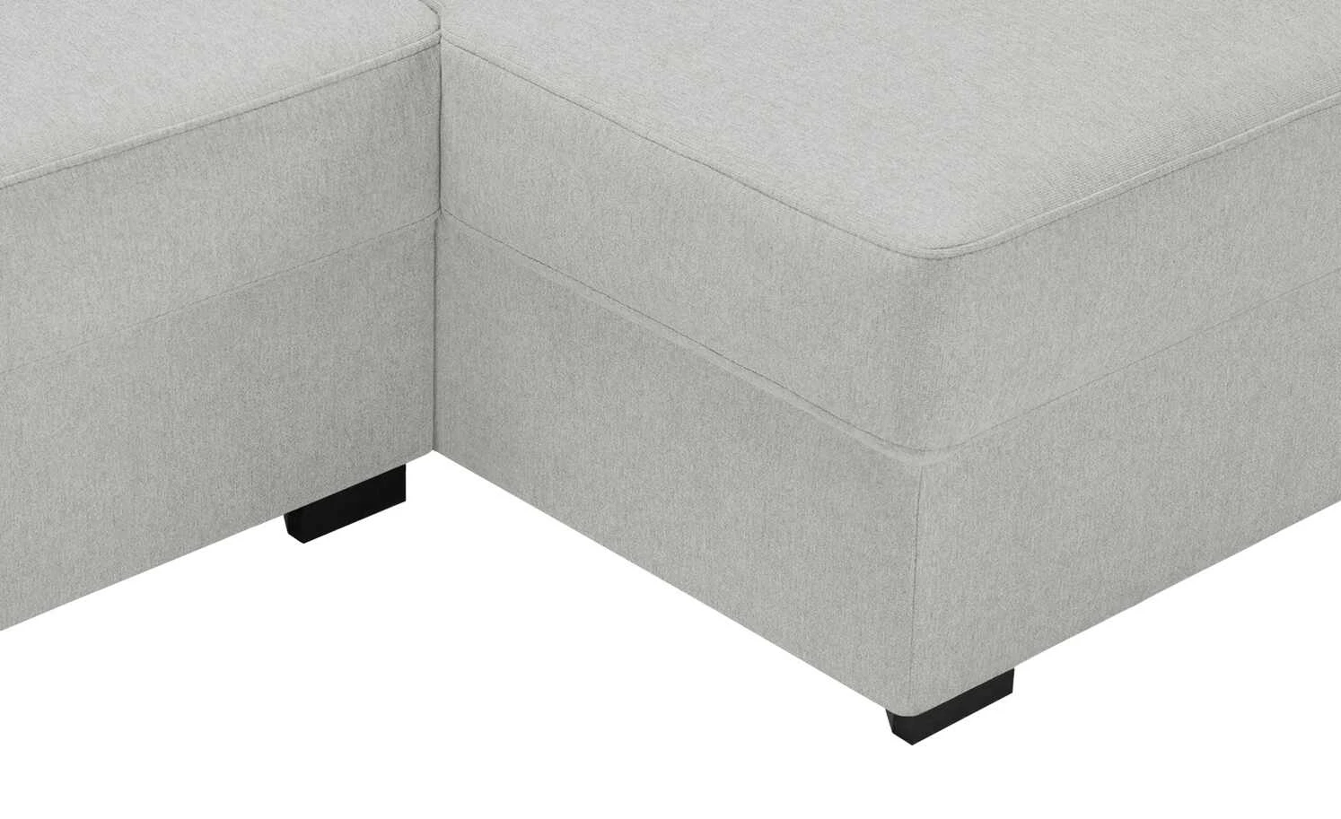 Ecksofa Renée | Hellgrau rechts Mikrofaser 7 Ecksofa Renée | Hellgrau rechts Mikrofaser – Bild 5