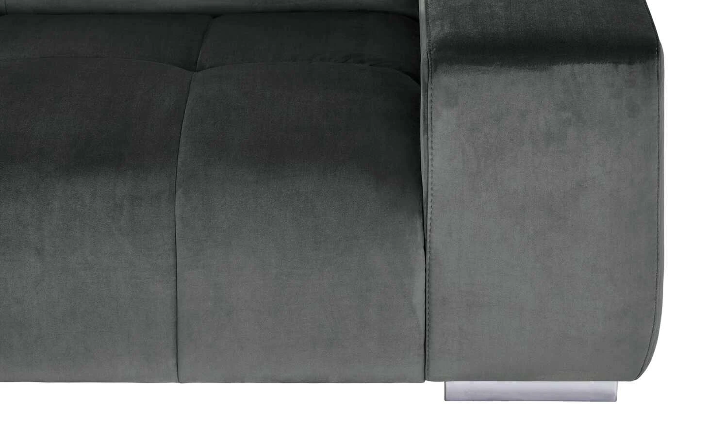 uno Ecksofa aus Samt Origo | Anthrazit links 13 uno Ecksofa aus Samt Origo | Anthrazit links – Bild 11