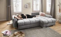 bobb Ecksofa Soumia | Melange (Grau) rechts Mikrofaser -Sofas Verkaufsladen 25401974 11 202003262236