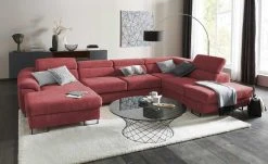 switch Wohnlandschaft Lavos-U | Rot rechts Grundfunktion