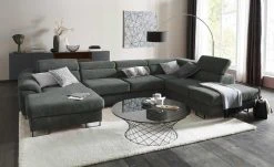 switch Wohnlandschaft Lavos-U | Schwarz rechts Grundfunktion