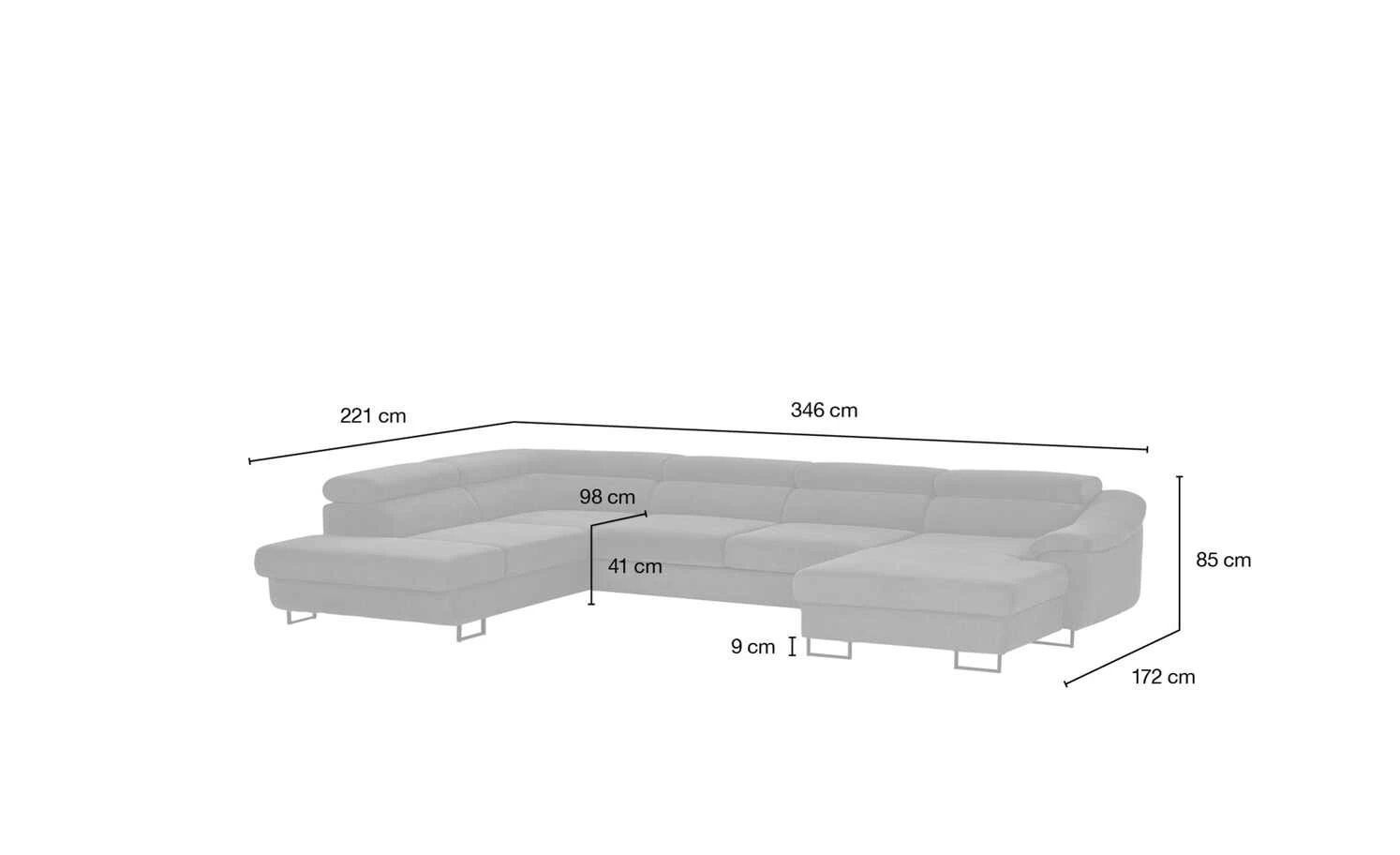 switch Wohnlandschaft Lavos-U | Rot links Grundfunktion 15 switch Wohnlandschaft Lavos-U | Rot links Grundfunktion – Bild 13