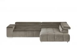 uno Ecksofa aus Samt Origo | Silver (Grau) rechts