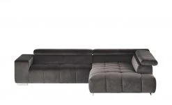 uno Ecksofa aus Samt Origo | Stone (Grau-Braun) rechts