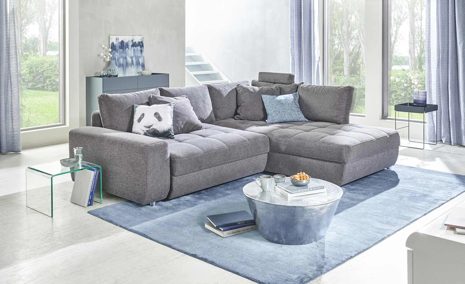 bobb Ecksofa Arissa de Luxe | Anthrazit rechts 3 bobb Ecksofa Arissa de Luxe | Anthrazit rechts
