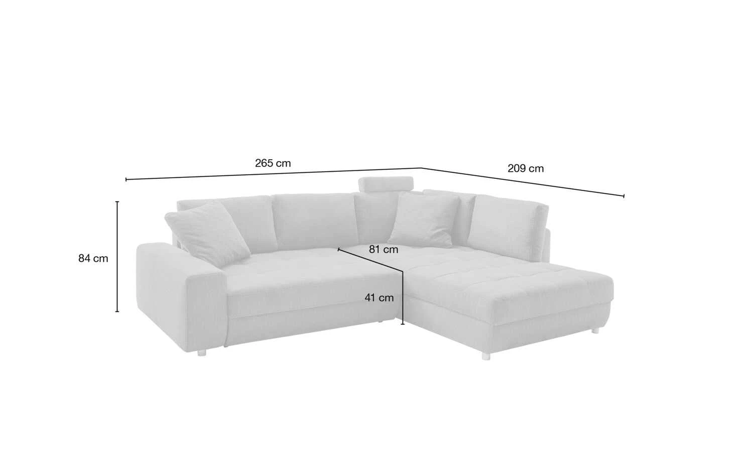 bobb Ecksofa Arissa de Luxe | Anthrazit rechts 15 bobb Ecksofa Arissa de Luxe | Anthrazit rechts – Bild 13
