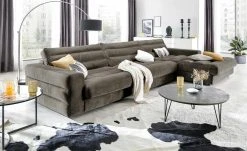 pop Ecksofa Samt Scarlatti | Steingrau rechts