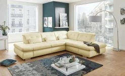 Lounge Collection Ecksofa Leder Spencer | Beige rechts Grundfunktion