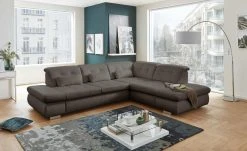 Lounge Collection Ecksofa Leder Spencer | Braun rechts Grundfunktion