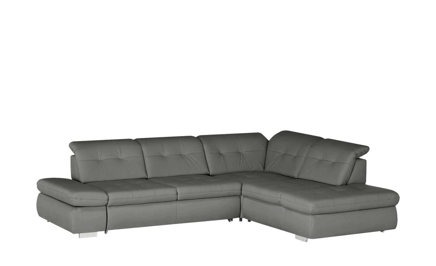 Lounge Collection Ecksofa Leder Spencer | Grau rechts Grundfunktion 7 Lounge Collection Ecksofa Leder Spencer | Grau rechts Grundfunktion – Bild 5