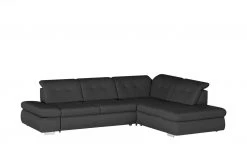 Lounge Collection Ecksofa Leder Spencer | Schwarz rechts Grundfunktion -Sofas Verkaufsladen 25403223 2 201912232237