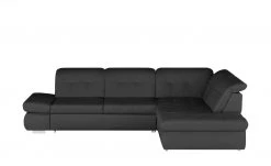 Lounge Collection Ecksofa Leder Spencer | Schwarz rechts Grundfunktion