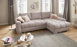 bobb Ecksofa Soumia | Rosé (Flamingo) rechts Mikrofaser