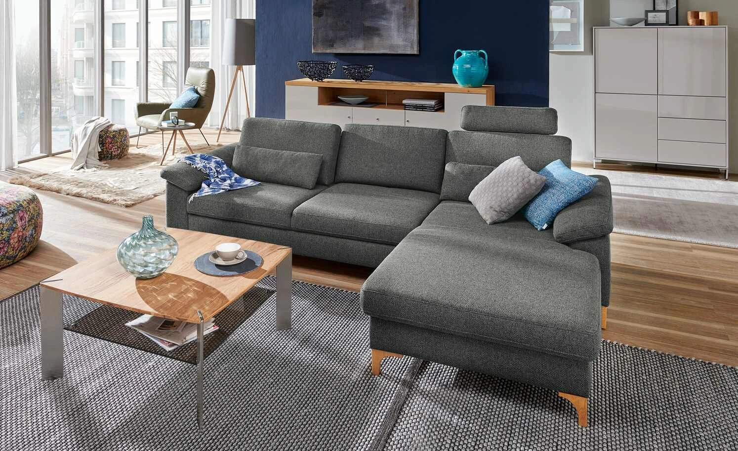 Max Schelling Ecksofa Maximum Move | Graphit (Dunkelgrau) rechts Grundfunktion Eiche 3 Max Schelling Ecksofa Maximum Move | Graphit (Dunkelgrau) rechts Grundfunktion Eiche