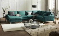 Max Schelling Wohnlandschaft Maximum | Petrol rechts ohne