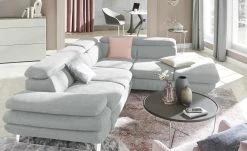 uno Ecksofa Preston | Hellgrau rechts Grundfunktion