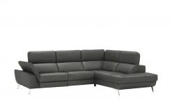uno Ecksofa Leder Dallas | Anthrazit rechts Grundfunktion -Sofas Verkaufsladen 25405078 12 202202012243
