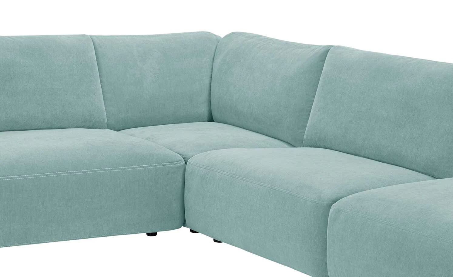 Gallery M Ecksofa Lucia | Aqua (Türkis) rechts 10 Gallery M Ecksofa Lucia | Aqua (Türkis) rechts – Bild 8