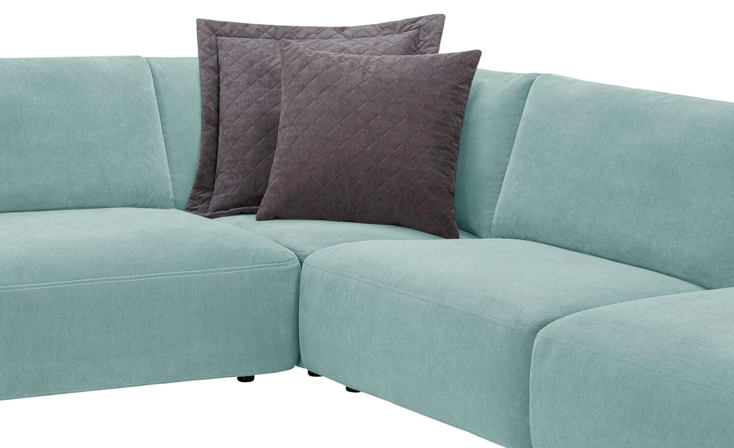 Gallery M Ecksofa Lucia | Aqua (Türkis) rechts 11 Gallery M Ecksofa Lucia | Aqua (Türkis) rechts – Bild 9