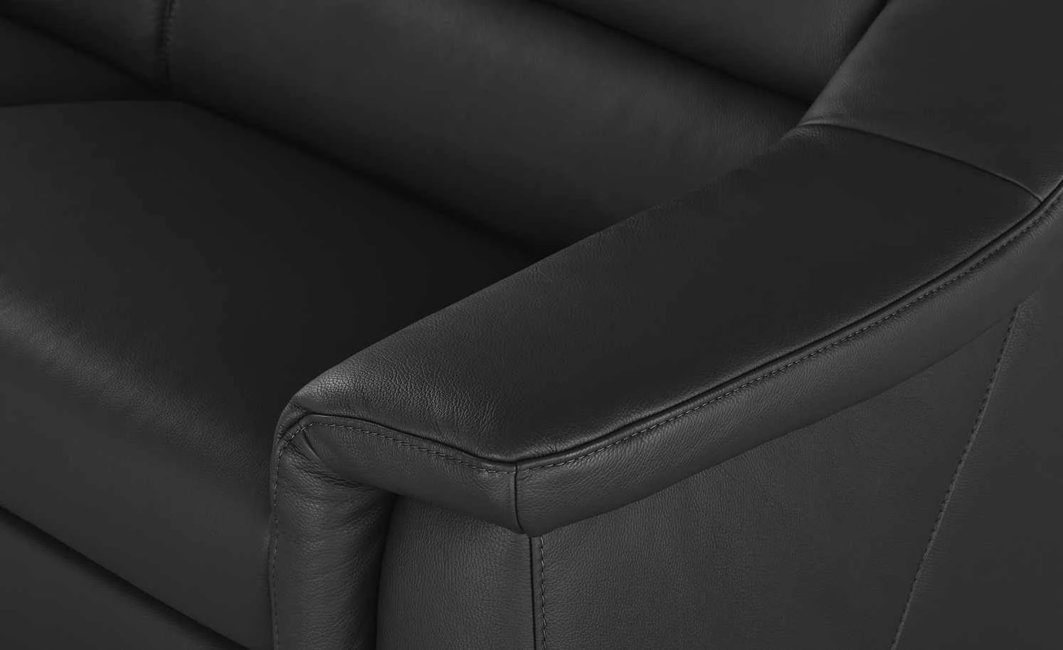 himolla Ledersofa 1501 | Nacht (Schwarz) Grundfunktion 2,5 11 himolla Ledersofa 1501 | Nacht (Schwarz) Grundfunktion 2,5 – Bild 9