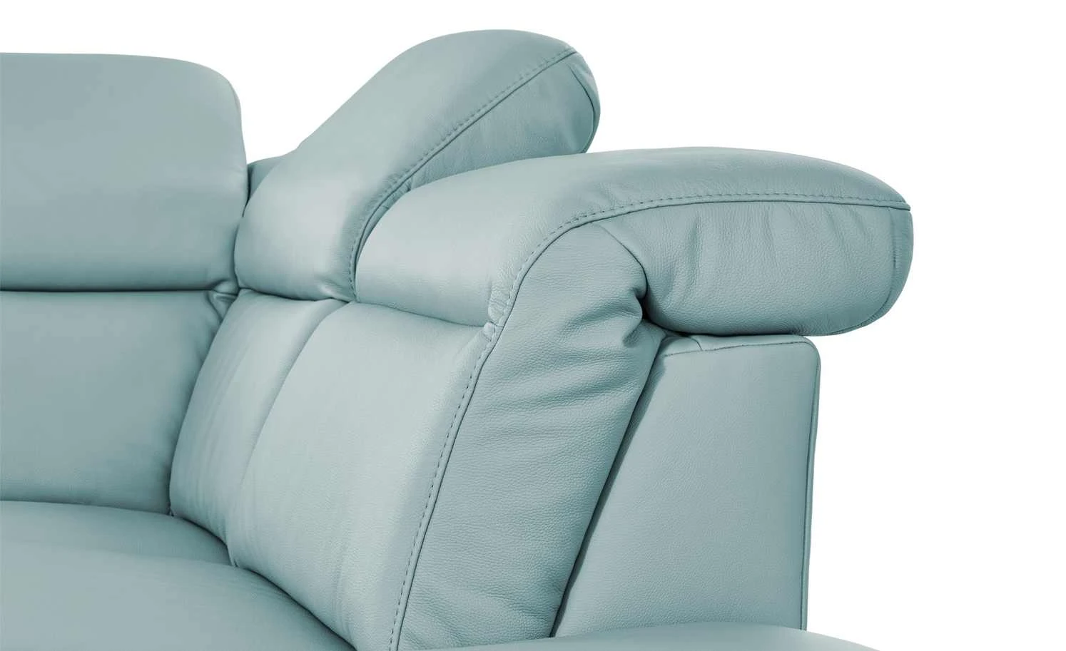 himolla Ecksofa Leder 9707 | Hellblau rechts Grundfunktion 11 himolla Ecksofa Leder 9707 | Hellblau rechts Grundfunktion – Bild 9