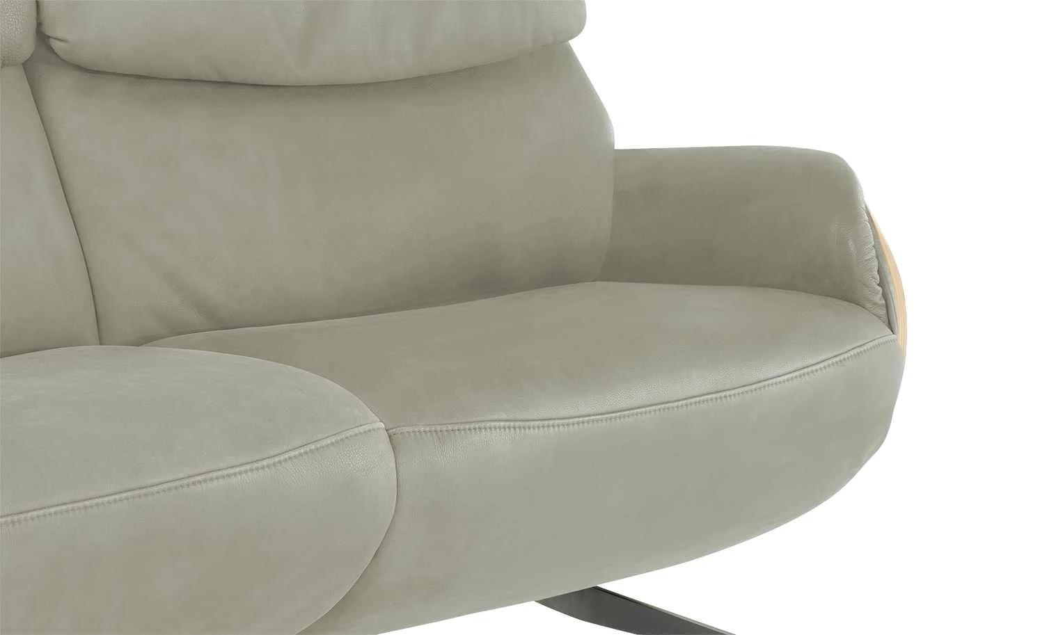 himolla Einzelsofa Leder 4818 | Grau ohne 2,5 7 himolla Einzelsofa Leder 4818 | Grau ohne 2,5 – Bild 5