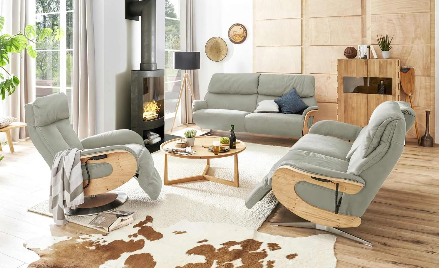 himolla Einzelsofa Leder 4818 | Grau ohne 2,5 3 himolla Einzelsofa Leder 4818 | Grau ohne 2,5