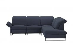 Gallery M Ecksofa Viviana | Dunkelblau rechts Grundfunktion