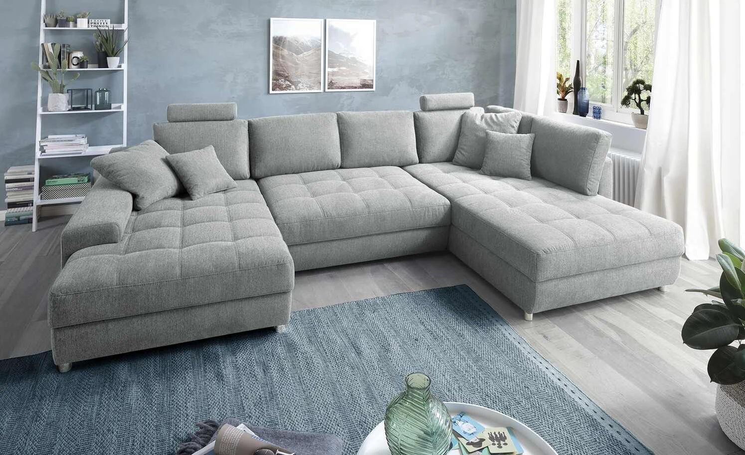 bobb Wohnlandschaft Arissa de Luxe | Grau rechts 3 bobb Wohnlandschaft Arissa de Luxe | Grau rechts