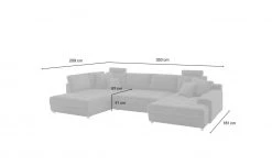 bobb Wohnlandschaft Arissa de Luxe | Anthrazit links -Sofas Verkaufsladen 25405787 6 202106181242