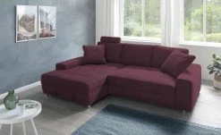 bobb Ecksofa Arissa de Luxe | Weinrot links