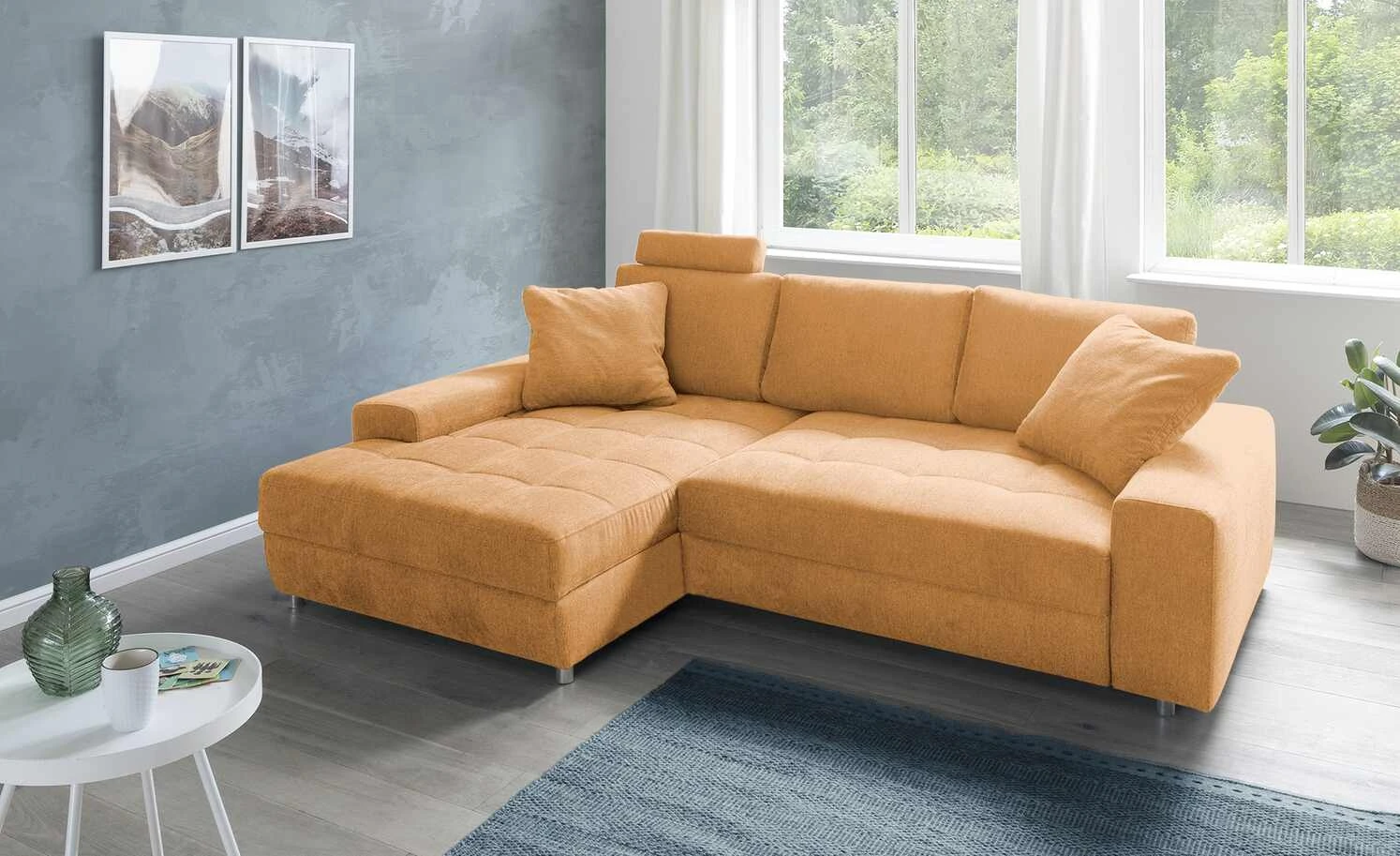 bobb Ecksofa Arissa de Luxe | Honiggelb links 3 bobb Ecksofa Arissa de Luxe | Honiggelb links
